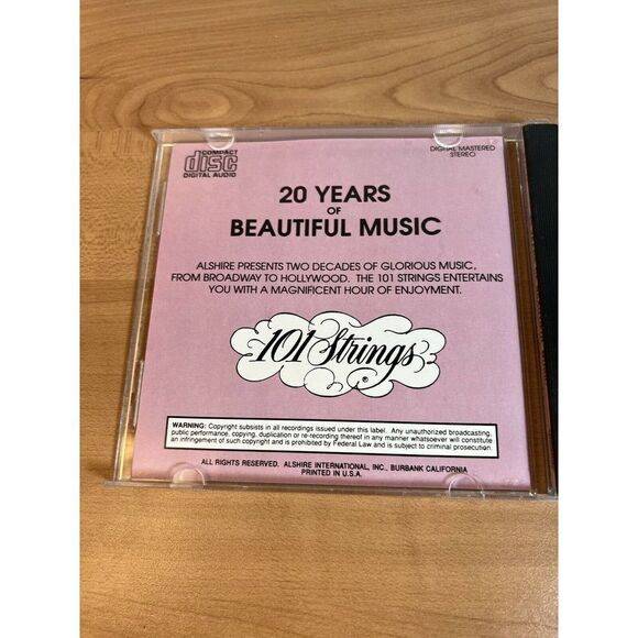 20 Years of Beautiful Music - Music CD - 101 Strings - 1990 Alshire Intl - Picture 6 of 7